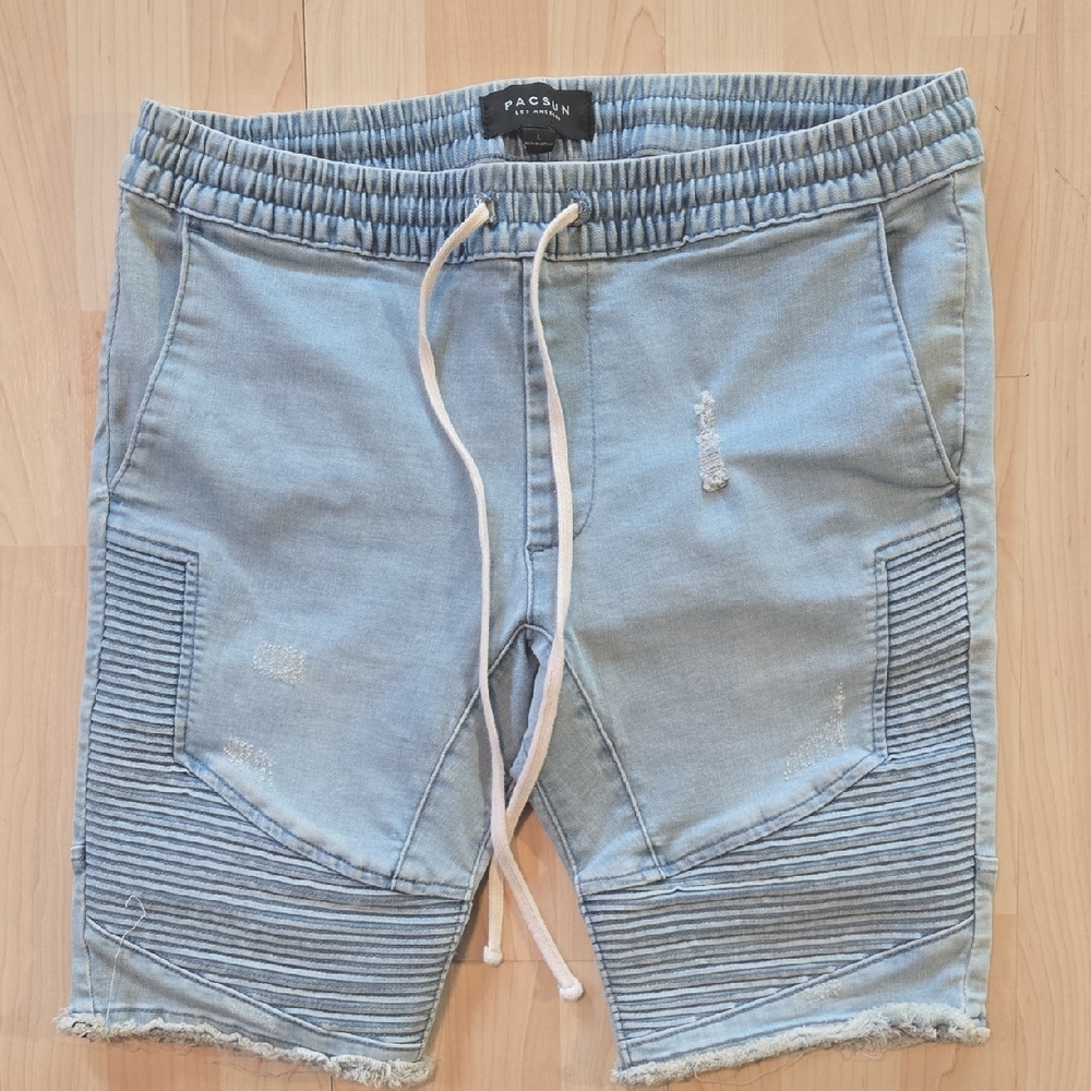 Pacsun Los Angeles Men’s Jean Shorts Active Stretch Size Medium With Drawstring